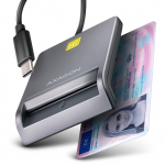 AXAGON CRE-SM3TC kiipkaardilugeja, USB-C, 1,2 meetrine kaabel