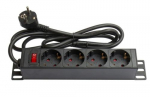 Alcasa GC-N0075 toitejuhe 4 voolu pistikuga Siseruumides Must, Punane