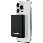 GUESS Indutseeritav energiapank 5W GUPBM3ALGSGK 3000mAh must/must MagSafe Metal Script Logo