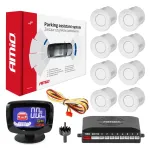 Amio Parkimishjulprim ssteem LED-GRAF 8 sensor valge