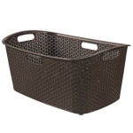 Laundry Basket My Style 47L 60x39x28cm dark brown