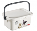 Curver Multiboxx 3L 26x18x11cm Kast kaane ja kepidemega Cat AND Dog