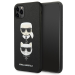 Karl Lagerfeld KLHCN65SAKICKCBK iPhone 11 Pro Max 6,5-tolline must Saffiano kvakott Karl AND Choupette peakohal