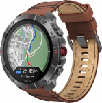 Polar Grit X2 Pro Titan spordikell, pruun nahkrihm (900110288)