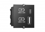 Bachmann USB A AND C Charger Custom Module 917.227, USB A + USB C, 0 -