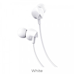 HOCO wire earphones Jack 3,5 mm with microphone M60 white