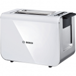 Bosch Toaster TAT8611N White/Silver, Stainless steel, 860 W, Number of slots 2
