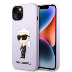 Karl Lagerfeld KLHCP14MSNIKBCU iPhone 14 Plus / 15 Plus 6,7" kvakaane lillakas/violett Silikoonist Ikonik