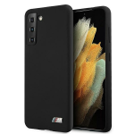 BMW Original Case Hardcase Silicone M Kollektsioon BMHCS21MMSILBK Samsung Galaxy S21 Plus musta vrvi jaoks