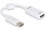 Delock 61767 videokaabeladapter 0,125 m DisplayPort HDMI A-tp (standard) valge