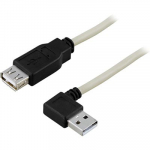 Deltaco 20 cm USB 2.0 A-A pikendusjuhe (USB2-102A)