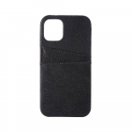 ONSALA COLLECTION Cover Leather Black iPhone 12 Mini Cardpockets