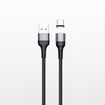 USAMS Magnetkabel U28 microUSB3A Kiire Laadimine 1m punutud teras/tarnish SJ328USB01 (US-SJ328)