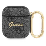 GUESS GUA24GSMK AirPods 1/2 kate szary/halli 4G Script Metal Collection