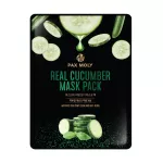 PaxMoly, Real Cucumber, Anti-Aging, Sheet Mask, For Face, 25 ml
