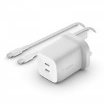 BELKIN 65W Dual USB-C GaN W/PVC 5A, C-C, 2.0m