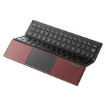 SODI Kokastav klaviatuur touchpadiga ZO1T Tri-Fold Bluetooth punane