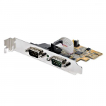 StarTech.com 2-pordi PCI Express sarvikort, kahepordne PCIe RS232 (DB9) sarvikort, 16C1050 UART, madal/keskmise profiili klapid, COM retsidend, Windowsi/Linuxi jaoks
