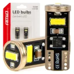Amio LED-lambid CANBUS T10e W5W 3x2055 SMD Valge 12V/24V 12V/24V -03720