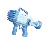 Riff Rocket Bazooka 64 hole Soap Bubble Gun with bottle holder for Indoor Kids Party AND amp; Outdoor Games Blue