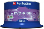 Verbatim DVD+R DL 8.5 GB 8x Cake Box 50 (43758)