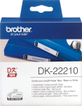 BROTHER DK-22210 Rullikleebis, 29 mm, must/valge (DK22210)