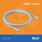 Club3D USB-C kaabel, sinine