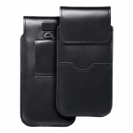 ROYAL - Leather universal flap pocket / black - Size XL - IPHONE 11 / 12 / 13 / SAMSUNG S7 EDGE