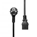 ProXtend Power Cord Schuko Angled to C19 3M
