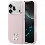 Karl Lagerfeld Karl Head Logo karpi MagSafe'i iPhone'i 17 Pro Max jaoks, roosa