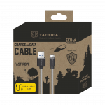 Tactical Kiire kis, kevlarkabel, USB-A/USB-C, 0,3 m / hall