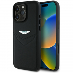 Aston Martin Etui HC Leather Victory Design do iPhone 16 Pro Max czarny