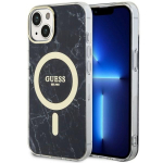 GUESS GUHMP14MPCUMAK iPhone 14 Plus / 15 Plus 6.7" tarny/must hardcase Marble MagSafe