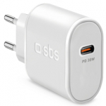 SBS Laadija USB-C 30W Valge