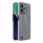 Hurtel Spring Case Realme C31 silikoonist lemistyle, raamiga, vrratrosakate roosa
