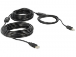 Delock USB kabel A - B St/St 20.00m aktiivne SW