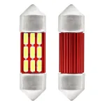 Amio LED CANBUS 4014 12SMD Festoon C5W C10W C3W 31mm Valge 12V/24V