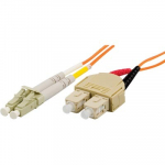 Fuj:tech Deltaco LC-SC dupleks, mitmemoodiline 2,0 m 62,5 / 125 m kiudoptiline kaabel (LCSC-2M)
