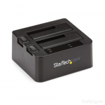 StarTech.com Dual-Bay USB 3.2 Gen 2 SATA kettetahend, USB 10Gbps kettetahend, vlis-2.5/3.5 SATA I/II/III SSD/HDD tahend, kuum-vahetamise kettabassein, leslaetav kettabassein