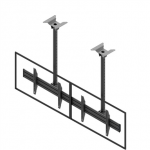 EDBAK | Ceiling mount | MBV2155-L | 50-57 " | Maximum weight (capacity) 140 kg | Black