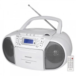 Sencor SPT 3907 W kaasaskantav stereossteem Digitaalne 4 W FM Valge MP3 esitamine