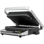 Contact grill;220-240V 2000W;Six program for beef, fish, chicken, sausage, humburg, baconReversible grill plate with non-stick coating; Brushed stainless steel housing;Grill plate heating together or heating separately;embossed logo;1M black