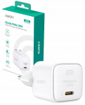AUKEY Seinalaadija PA-B1L Valge Omnia II Mini1xUSB-C PowerDelivery 30W 5A