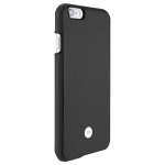 Just Mobile Quattro Back - Eesti nahkakotus iPhone 6s Plus - Must