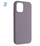 Riff Thin AND amp; Soft silicone case with soft fiber inside for Apple iPhone 13 Pro Max Lavender Grey