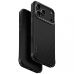uniq Kevadine mbris iPhone'ile 17 Pro Max MagClick laadimiseks musta vrvi
