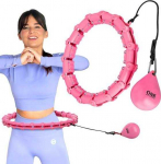 ONE FITNESS Hula hoopilng ja kaalud OHA02 roosa