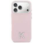 Karl Lagerfeld Etui Karl Head Logo MagSafe iPhone'ile 17, roosa