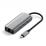 Satechi 4-1 USB-C Hubiga 25 Gigabaid Ethernet - Space Gray