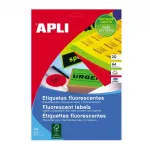 Apli Kleepuvad trkised mdul 99,1x67,7 mm, 20 lehte, 160 neonkollast kleepuvat trkist.
